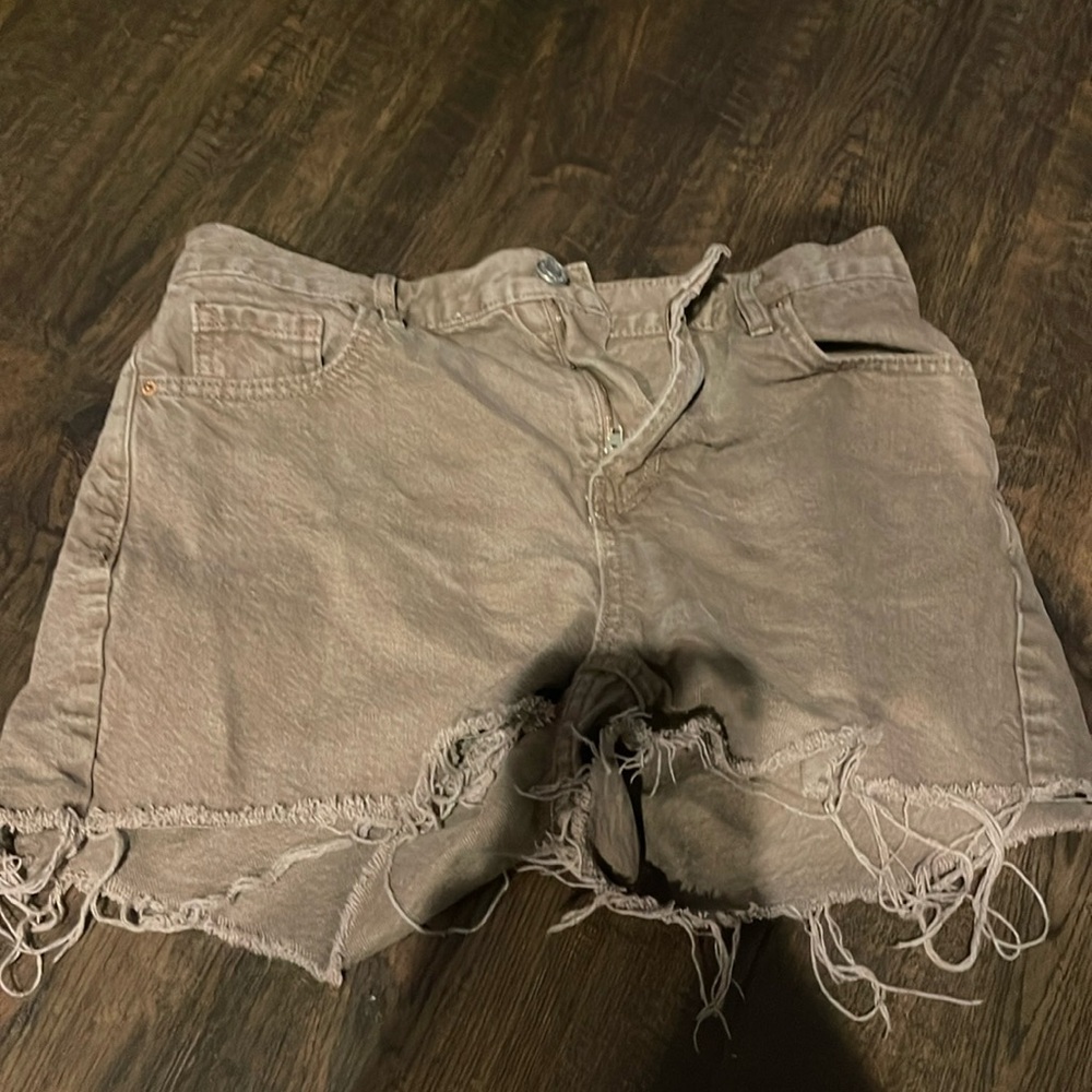 vintage cut off pacsun brown denim shorts size 25